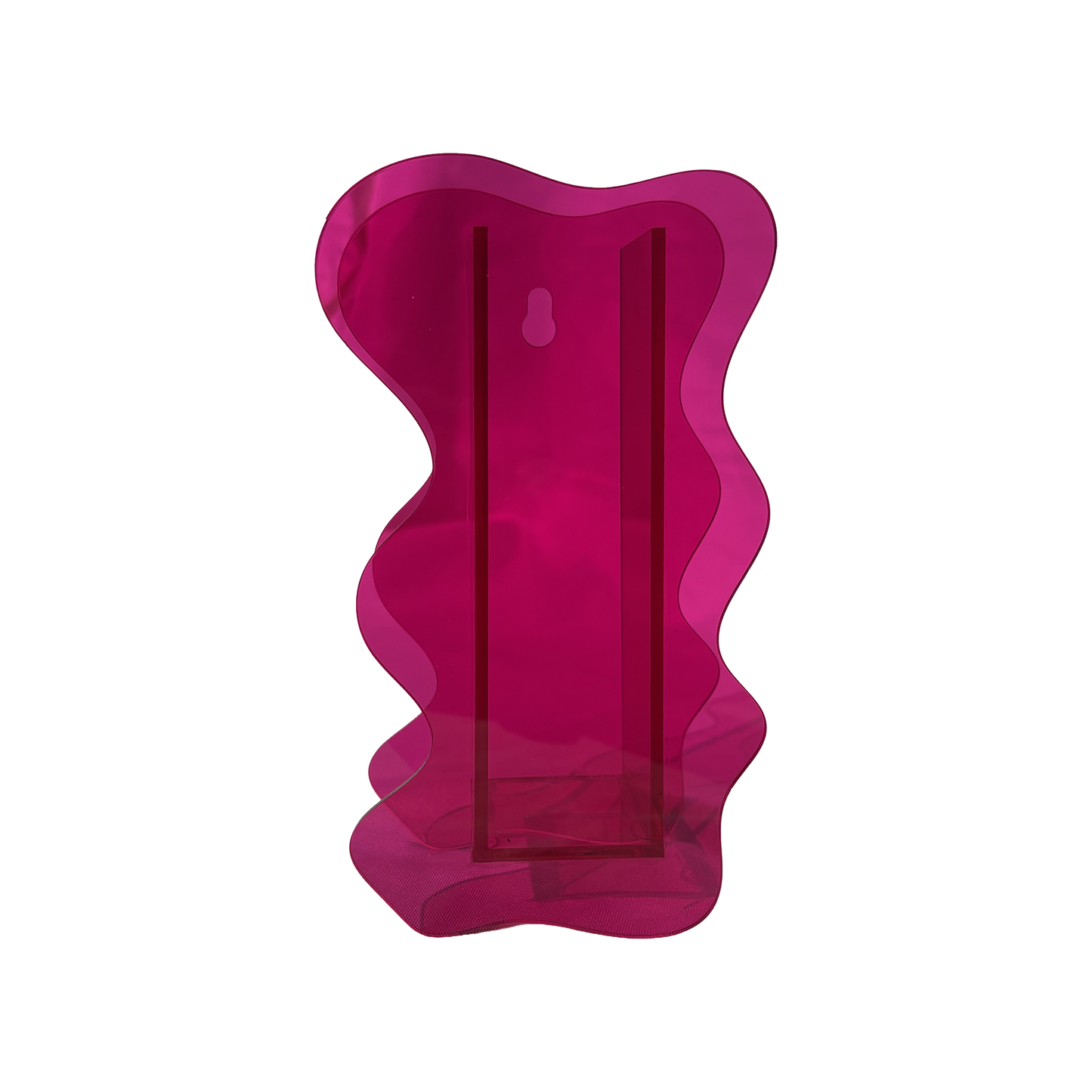 Vase abstrait néon – Rose fluo