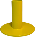 Bougeoir design en métal – Jaune soleil
