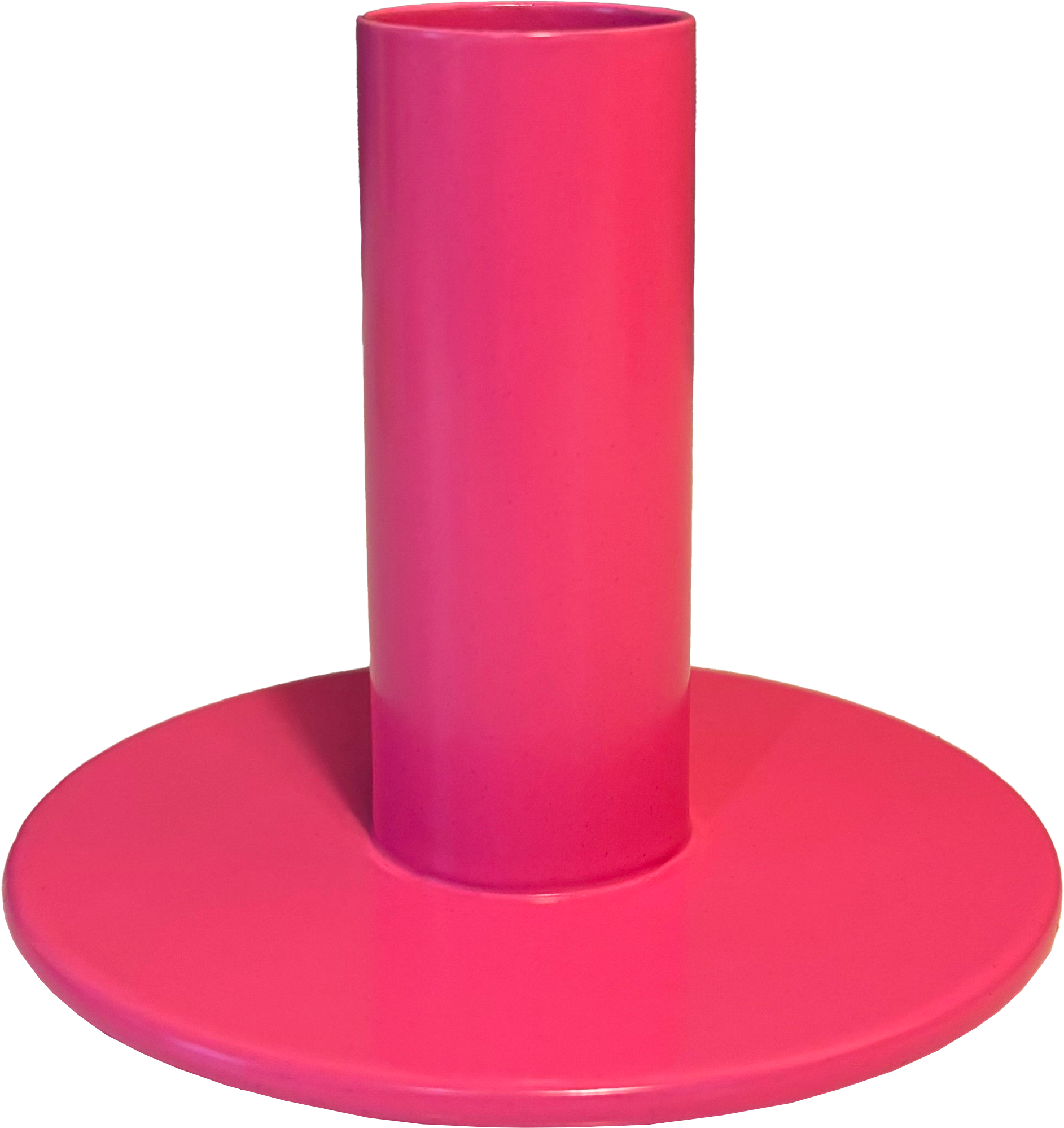 Bougeoir design en métal – Rose flashy