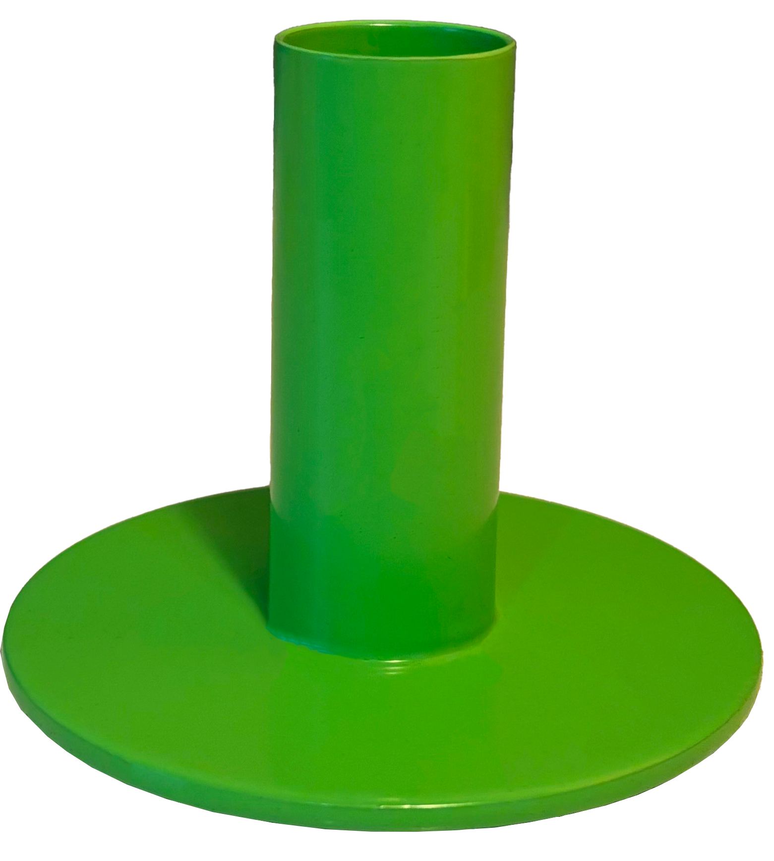 Bougeoir design en métal – Vert acidulé