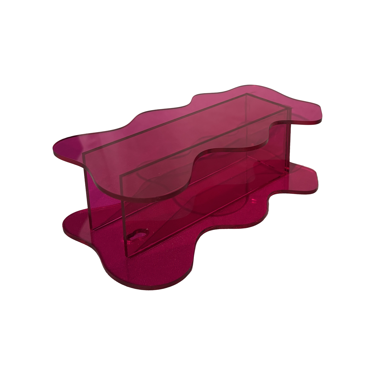 Vase abstrait néon – Rose fluo