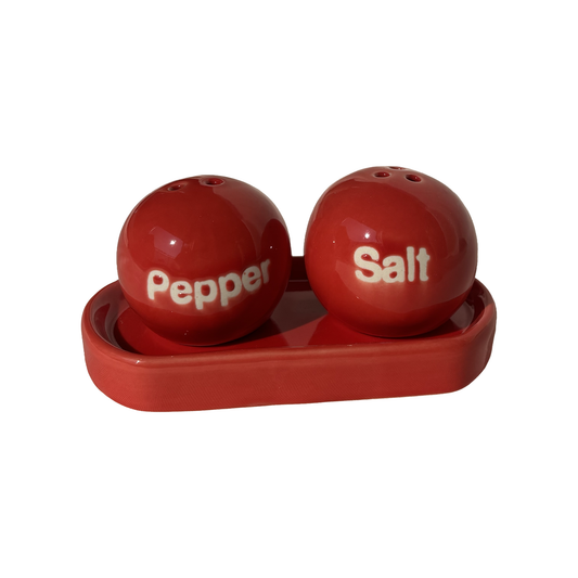 Duo design salière & poivrière – Ping Pong Rouge