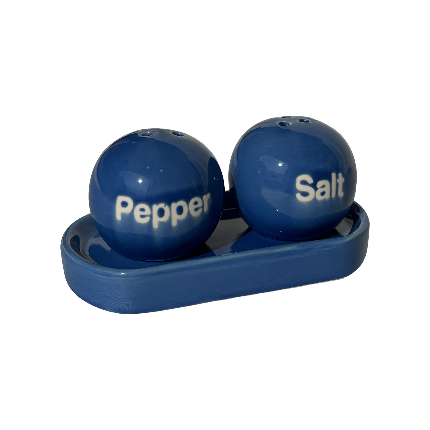 Duo design salière & poivrière – Ping Pong Bleu