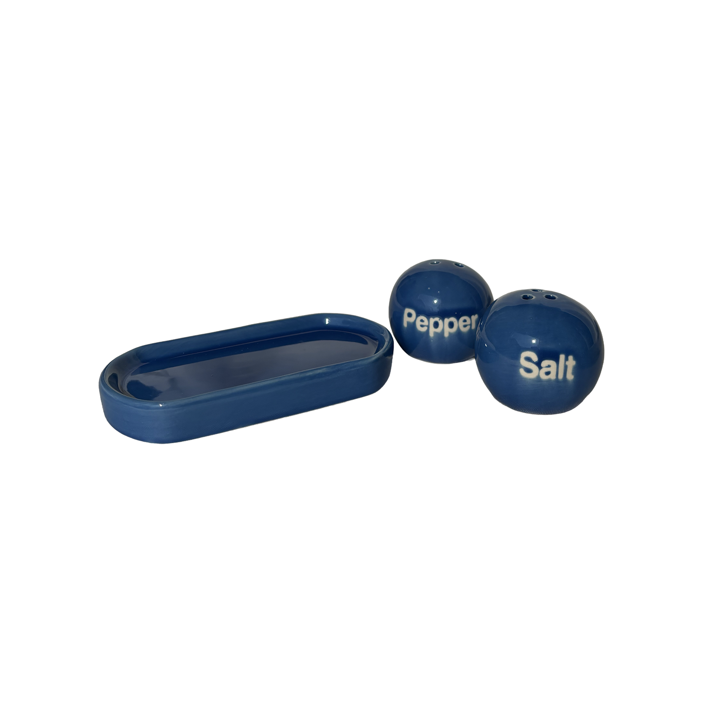 Duo design salière & poivrière – Ping Pong Bleu