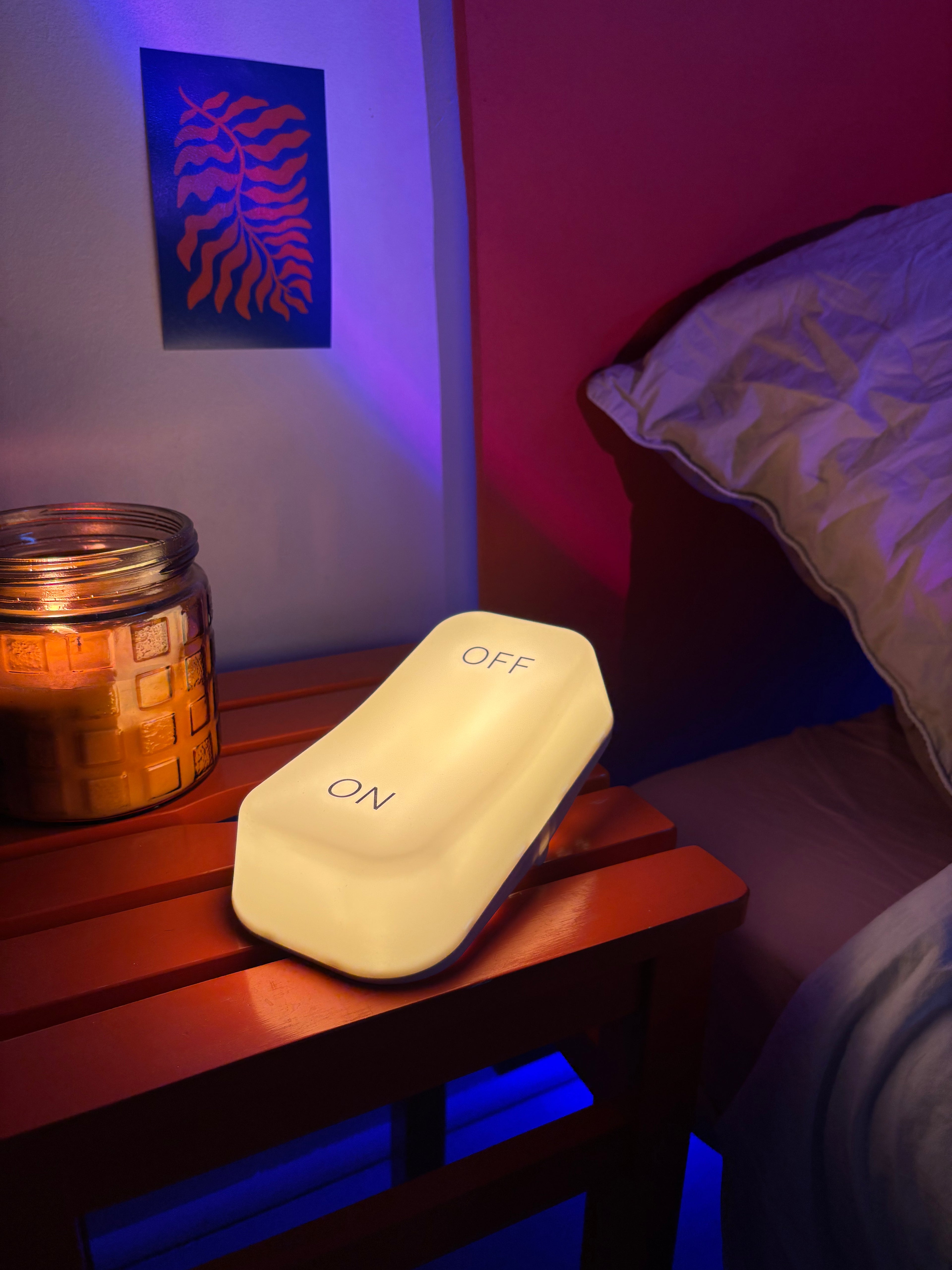 Lampe de table design blanche – Fonction On/Off