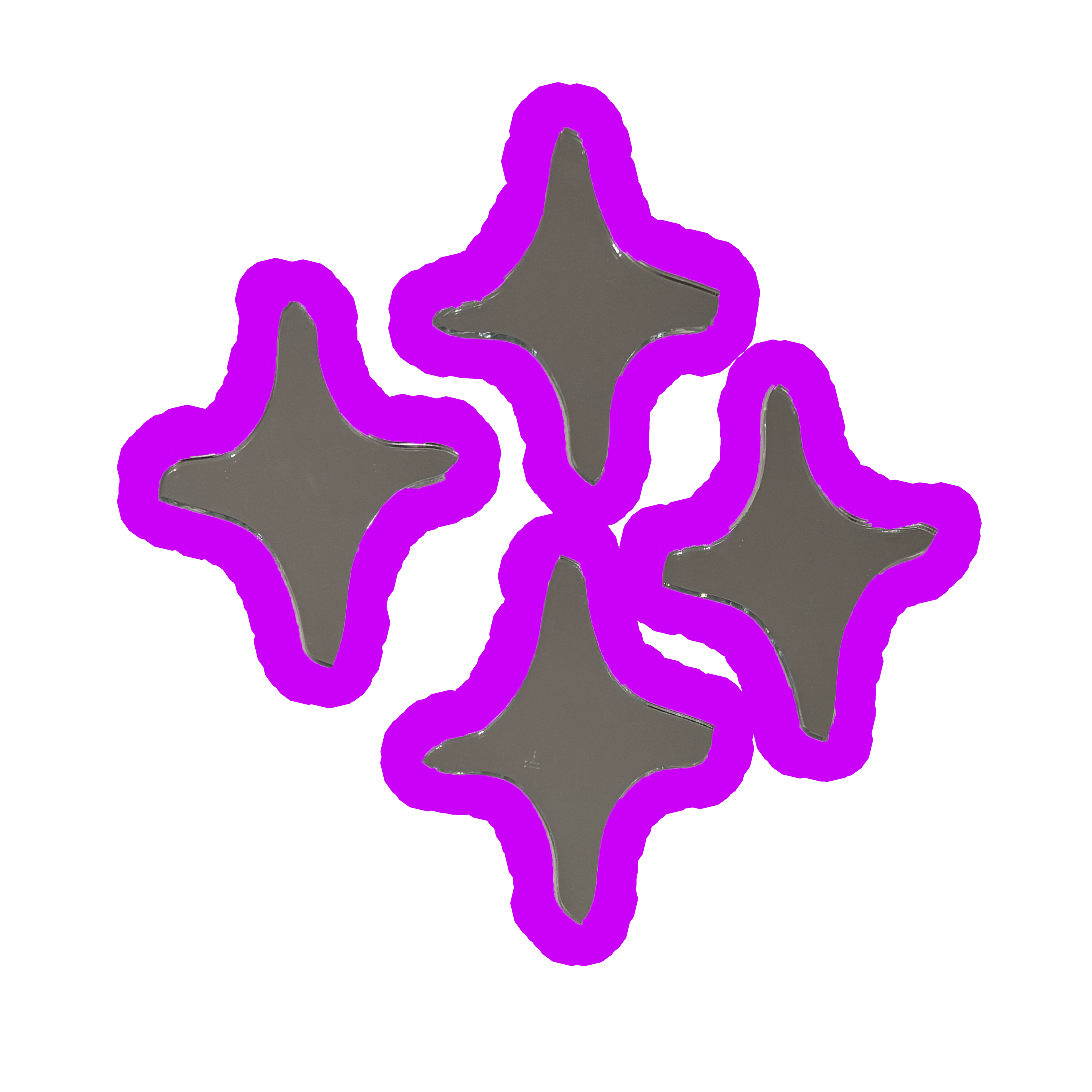 Set de miroirs "Sparkly Stars"