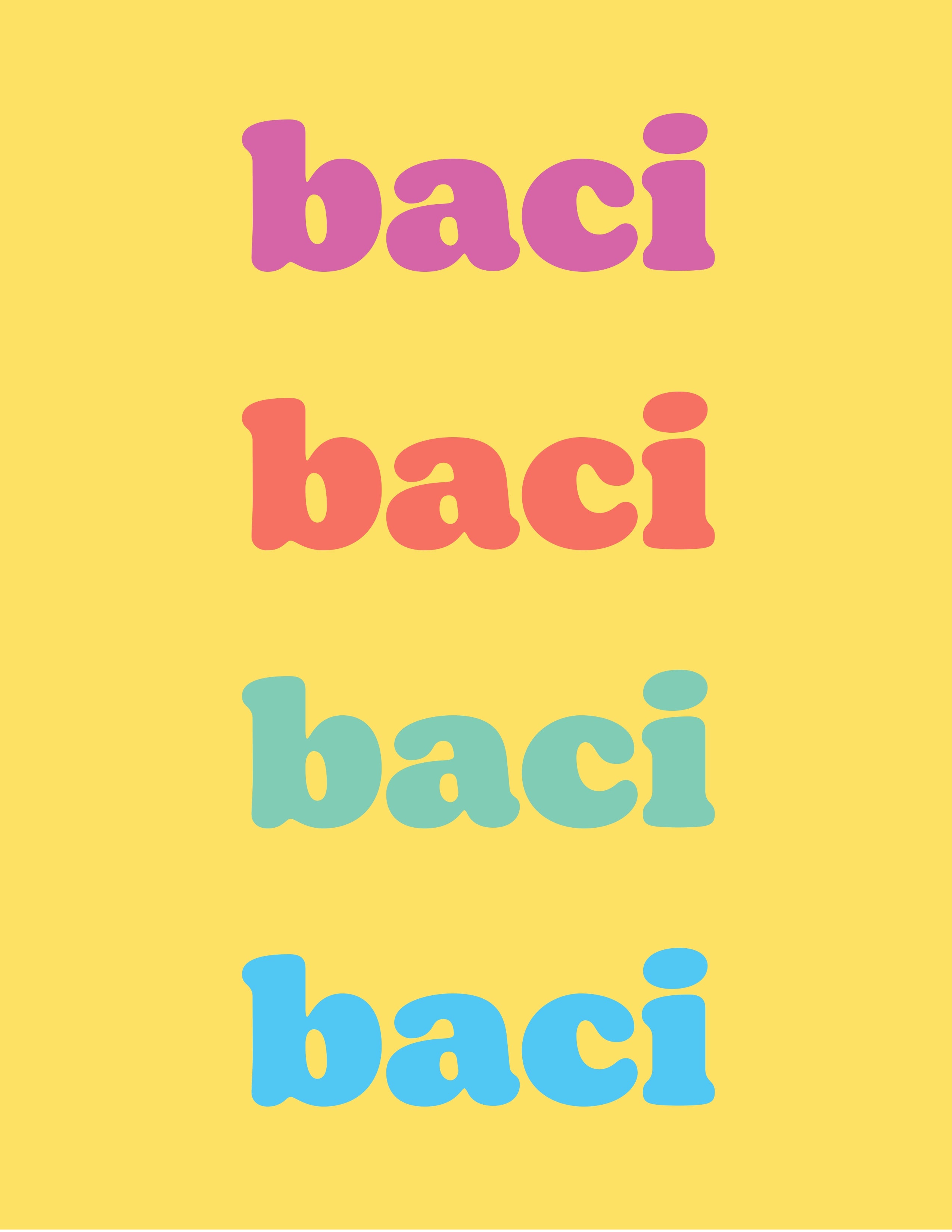 Affiche " Baci Baci"