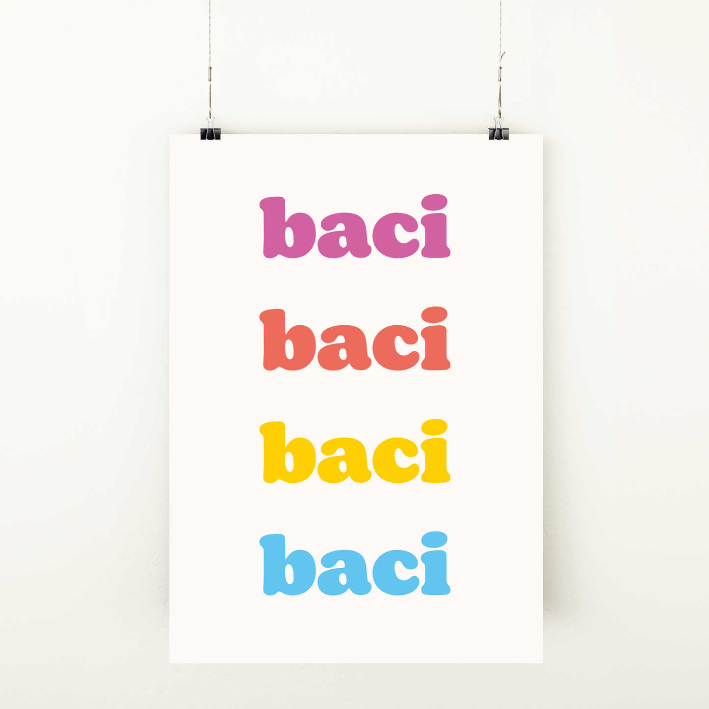 Affiche " Baci Baci"