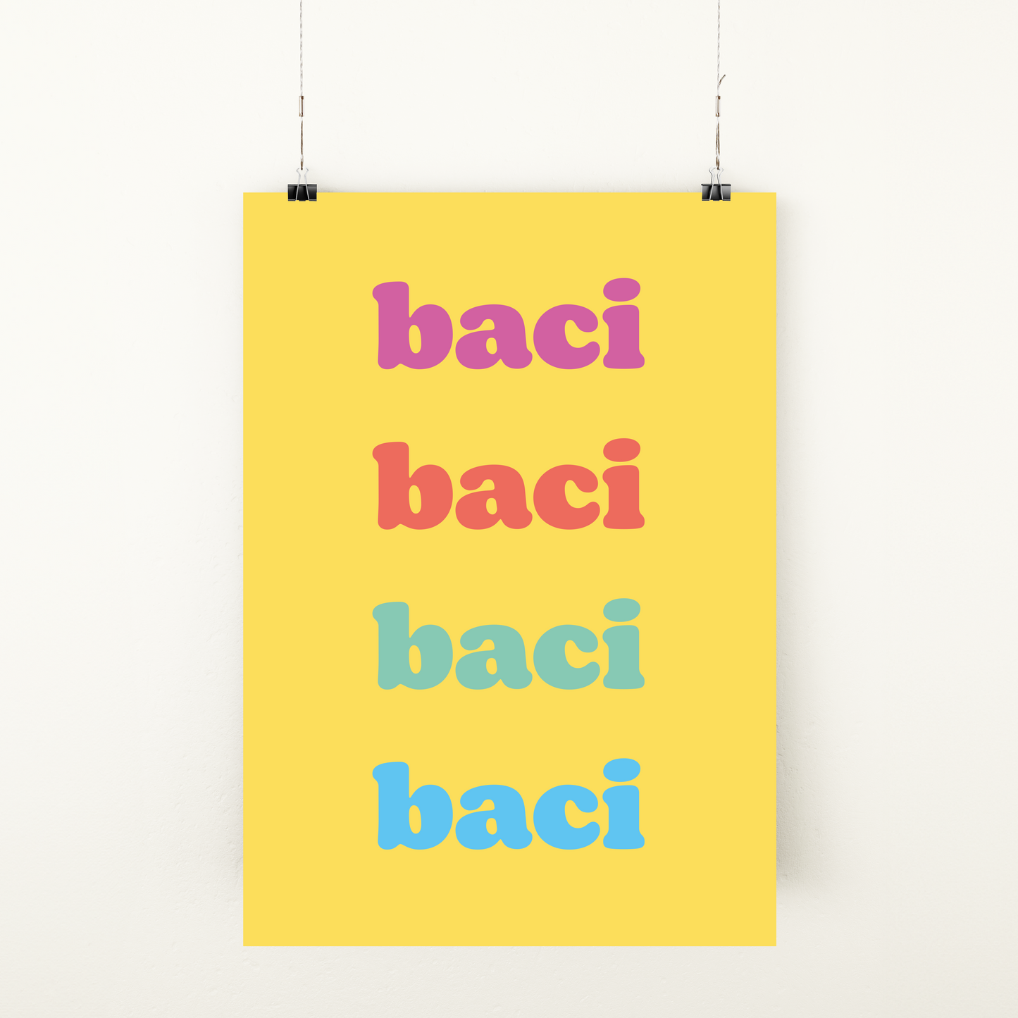 Affiche " Baci Baci"