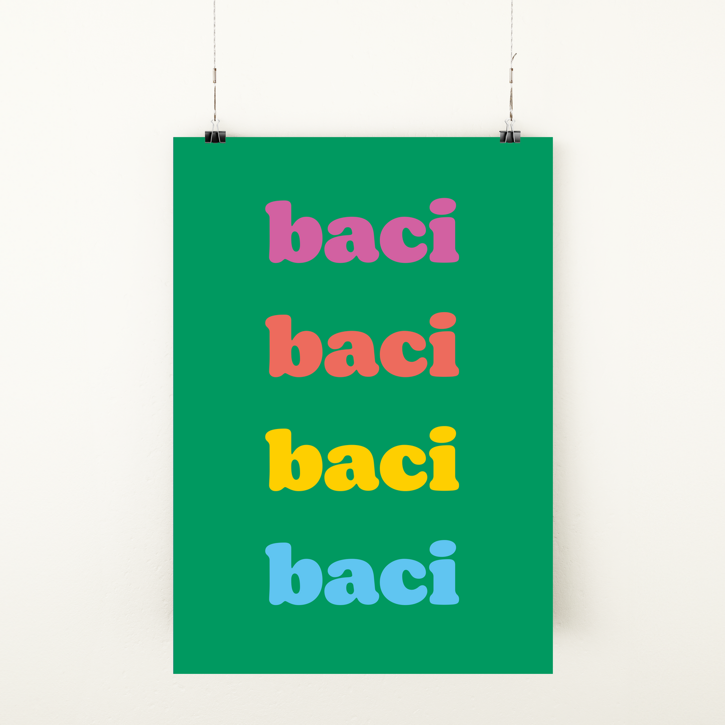 Affiche " Baci Baci"