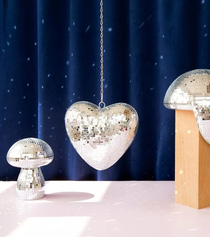 Coeur disco à suspendre