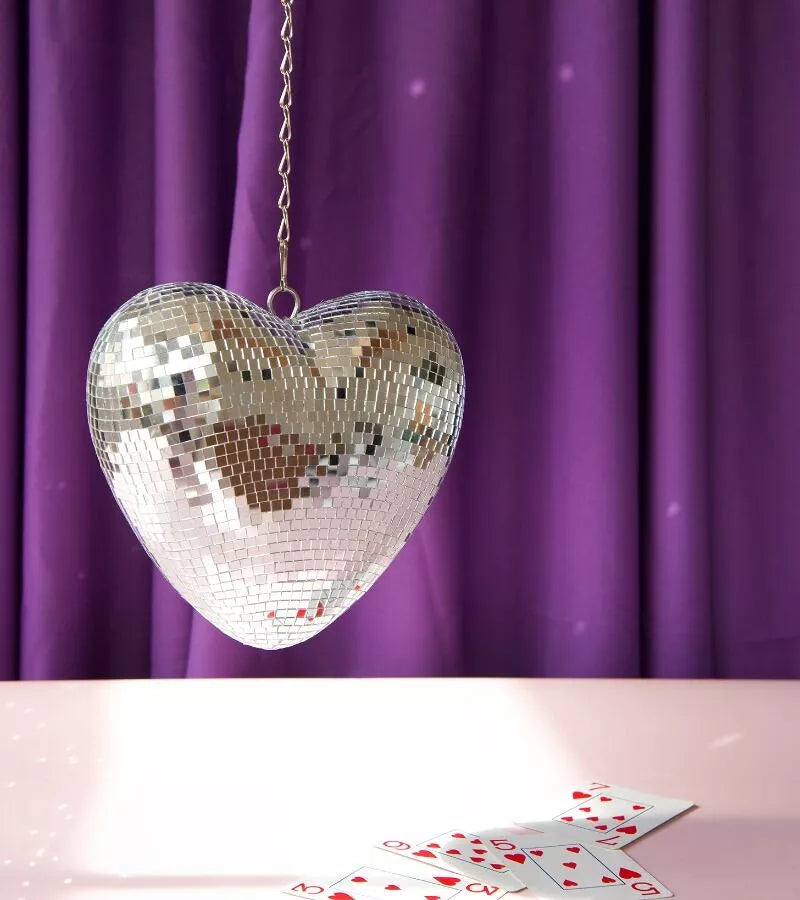 Coeur disco à suspendre