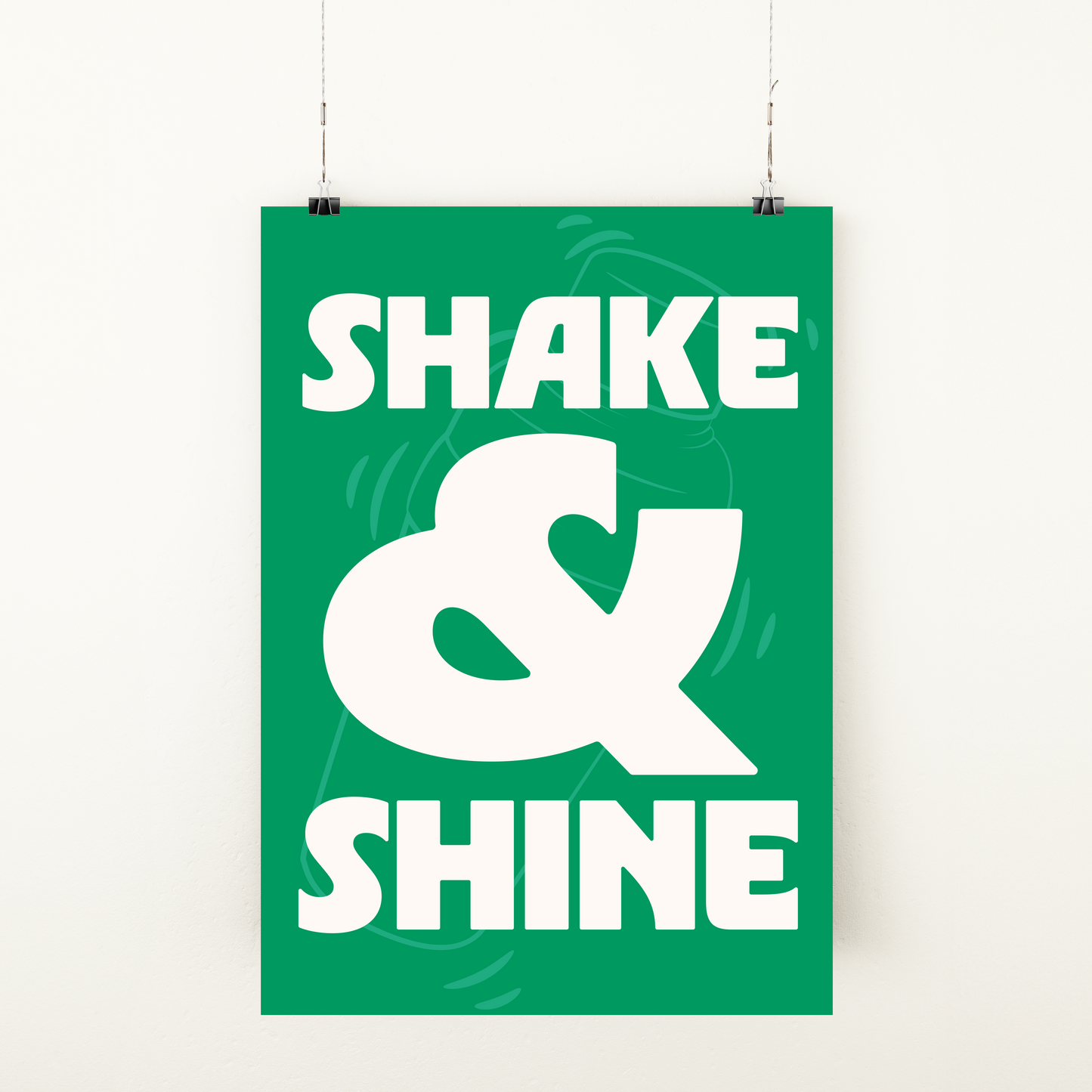 Affiche "Shake & Shine"